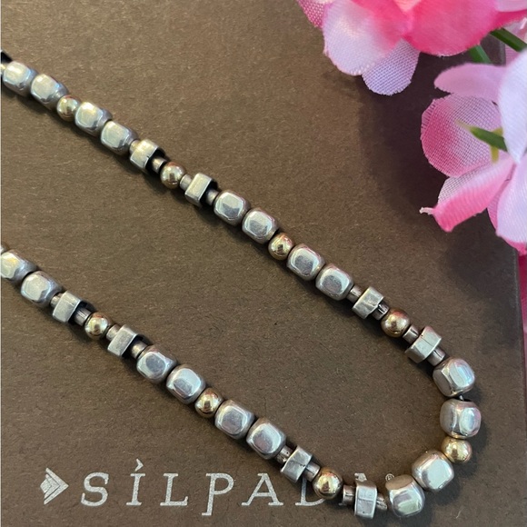 Silpada RARE Sterling Silver & 14k Gold Filled Nugget Necklace - Picture 12 of 16